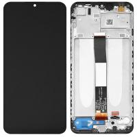 TOUCH SCREEN DISPLAY PER XIAOMI REDMI 9A 9AT 9C M2006C3LG NERO CON FRAME