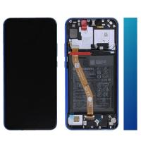 TOUCH SCREEN DISPLAY ORIGINALE PER HUAWEI P SMART Z CON FRAME E BATTERIA BLU SERVICE PACK