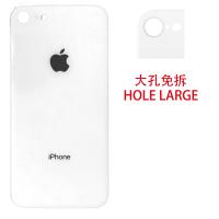 COPRIBATTERIA COPRI BATTERIA PER APPLE IPHONE 8 VETRO BIANCO WHITE BACK COVER