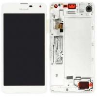 TOUCH SCREEN DISPLAY BIANCO CON FRAME PER NOKIA LUMIA 650 RM-1152 RM-1154