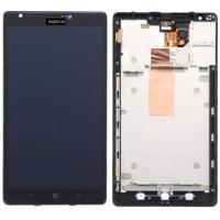 TOUCH SCREEN DISPLAY LCD NERO PER NOKIA LUMIA 1520 BLACK DIGITIZER ASSEMBLATO