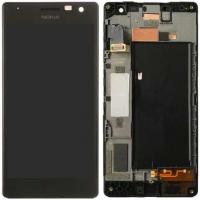 TOUCH SCREEN DISPLAY LCD PER NOKIA LUMIA 735 CON FRAME DIGITIZER ASSEMBLATO