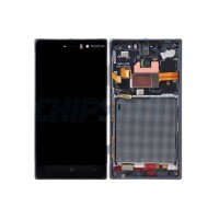 DISPLAY LCD + TOUCH SCREEN + FRAME PER NOKIA LUMIA 830 NERO DIGITIZER BLACK