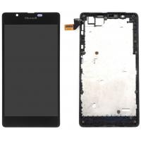 DISPLAY LCD +TOUCH SCREEN NOKIA MICROSOFT LUMIA 540 VETRO NERO GLASS RICAMBIO