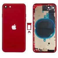 SCOCCA COVER POSTERIORE PER APPLE IPHONE SE 2020 ROSSA ROSSO