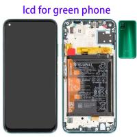 TOUCH SCREEN DISPLAY ORIGINALE SERVICE PACK PER HUAWEI P40 LITE CON FRAME E BATTERIA CRUSH GREEN VERDE 02353KGA