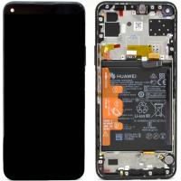 TOUCH SCREEN DISPLAY ORIGINALE PER HUAWEI P40 LITE 5G CON FRAME E BATTERIA NERO 02353SUN