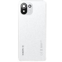 COPRIBATTERIA BACK COVER PER XIAOMI MI 11 LITE 5G NEW EDITION CON VETRO FOTOCAMERA BIANCO