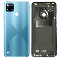 COPRIBATTERIA BACK COVER ORIGINALE PER REALME C21Y RMX3263 CON VETRO FOTOCAMERA BLU