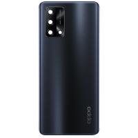 COPRIBATTERIA BACK COVER PER OPPO A74 4G CON VETRO FOTOCAMERA NERO