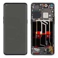 TOUCH SCREEN DISPLAY PER OPPO FIND X5 PRO CON FRAME NERO (SERVICE PACK)