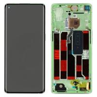 TOUCH SCREEN DISPLAY PER OPPO RENO 4 PRO 5G CON FRAME VERDE (SERVICE PACK)