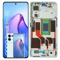 TOUCH SCREEN DISPLAY PER OPPO RENO 8 PRO 5G CON FRAME VERDE (SERVICE PACK)