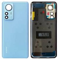 COPRIBATTERIA BACK COVER PER XIAOMI MI 12X CON VETRO FOTOCAMERA BLU