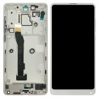 TOUCH SCREEN DISPLAY PER XIAOMI MI MIX 2S CON FRAME  BIANCO