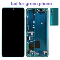 TOUCH SCREEN DISPLAY PER XIAOMI MI NOTE 10 / NOTE 10 PRO CON FRAME VERDE