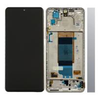 TOUCH SCREEN DISPLAY PER XIAOMI POCO F4 CON FRAME SILVER