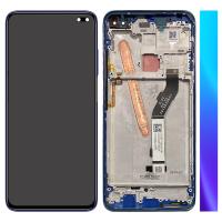 TOUCH SCREEN DISPLAY PER XIAOMI REDMI K30 5G CON FRAME (SERVICE PACK) BLU