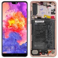 TOUCH SCREEN DISPLAY ORIGINALE PER HUAWEI P20 PRO SERVICE PACK CON FRAME E BATTERIA GOLD