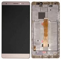 TOUCH SCREEN DISPLAY ORIGINALE PER HUAWEI MATE S CRR-l09 ORIGINAL CON FRAME GOLD