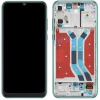 TOUCH SCREEN DISPLAY ORIGINALE PER HUAWEI P SMART S AQM-LX1 ORIGINAL CON FRAME VERDE