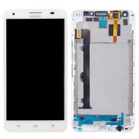 TOUCH SCREEN DISPLAY PER HUAWEI HONOR 3X G750 CON FRAME BIANCO