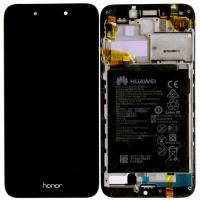 TOUCH SCREEN DISPLAY PER HUAWEI HONOR 6A SERVICE PACK CON FRAME E BATTERIA NERO