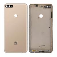 COPRIBATTERIA BACK COVER PER HUAWEI Y7 2018 ORIGINAL CON VETROFOTOCAMERA GOLD