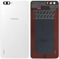 COPRIBATTERIA BACK COVER PER HUAWEI HONOR 6 PLUS CON VETRO FOTOCAMERA BIANCO