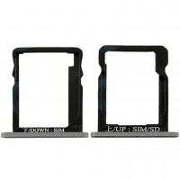 CARRELLO SIM TRAY PER HUAWEI G7 NERO