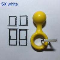 CARRELLO SIM TRAY PER HUAWEI HONOR 5X BIANCO