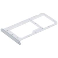 CARRELLO SIM TRAY PER HUAWEI Y6 PRO / ENJOY 5 SILVER