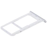 CARRELLO SIM TRAY PER HUAWEI Y6 PRO 2017 SILVER