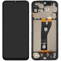 TOUCH SCREEN DISPLAY PER SAMSUNG GALAXY A146P / A14 5G CON FRAME NERO (SMALL CONNECTOR)