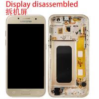 TOUCH SCREEN DISPLAY USATO PER SAMSUNG GALAXY A3 2017 A320F CON FRAME GOLD GRADO A