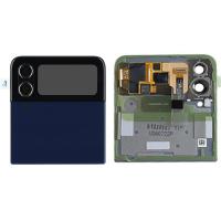 COPRIBATTERIA BACK COVER PER SAMSUNG GALAXY Z FLIP 4 F721 CON LCD BLU/NERO SERVICE PACK