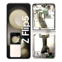 TOUCH SCREEN DISPLAY PER SAMSUNG GALAXY F731 / Z FLIP 5 5G CON FRAME CREAM SERVICE PACK