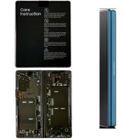 TOUCH SCREEN DISPLAY PER SAMSUNG GALAXY FOLD 2 5G F916 CON FRAME NERO (BLUE HINGE) ORIGINAL SERVICE PACK