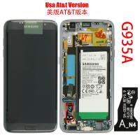 TOUCH SCREEN DISPLAY PER SAMSUNG GALAXY G935A (USA AT&amp;T) CON BATTERIA NERO SERVICE PACK