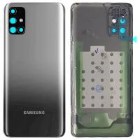 COPRIBATTERIA BACK COVER PER SAMSUNG GALAXY M31S M317 CON VETRO FOTOCAMERA NERO ORIGINALE