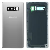 COPRIBATTERIA BACK COVER PER SAMSUNG GALAXY NOTE 8 N950 CON VETRO FOTOCAMERA SILVER ORIGINAL