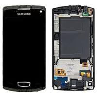 TOUCH SCREEN DISPLAY PER SAMSUNG S8600 WAVE 3 CON FRAME NERO ORIGINALE