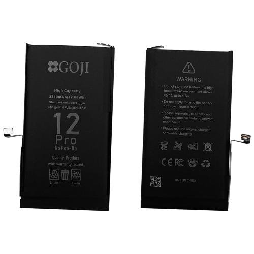 BATTERIA PER APPLE IPHONE 12 / IPHONE 12 PRO NO MESSAGGIO No Pop-Up (GOJI) MAGGIORATA 3310mAh