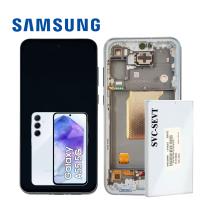 TOUCH SCREEN DISPLAY PER SAMSUNG GALAXY A55 5G A556 SERVICE PACK BLU