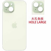 BACK COVER PER APPLE IPHONE 15 BIG HOLE VERDE