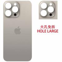 BACK COVER PER APPLE IPHONE 15 PRO LARGE HOLE NATURAL TITANIUM