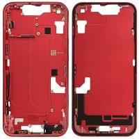 MIDDLE FRAME + SIDE KEY PER APPLE IPHONE 14 SMONTATO GRADO A ROSSO