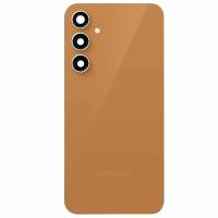 BACK COVER ORIGINAL + VETRO FOTOCAMERA CAMERA GLASS PER SAMSUNG GALAXY S23 FE S711 ORANGE