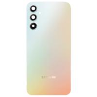 BACK COVER + VETRO FOTOCAMERA PER SAMSUNG GALAXY A34 5G A346 SILVER