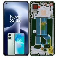 TOUCH SCREEN DISPLAY PER ONE PLUS NORD 2T 5G CON FRAME SERVICE PACK VERDE